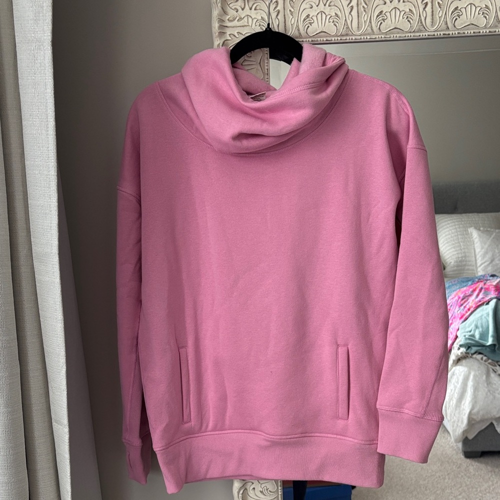 Cozy Pink Cowl Neck Women's ZYIA Active Hoodie | Oh So Soft Sweater sweatshirt